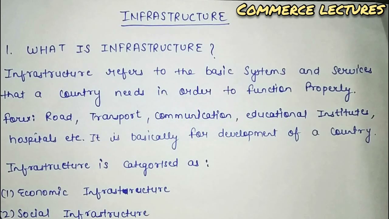 infrastructure (economic & social) || infrastructure and development || class 12 indian economy