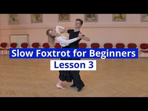 Slow Foxtrot for Beginners Lesson 3 | Natural Turn (with Heel Pull Finish)