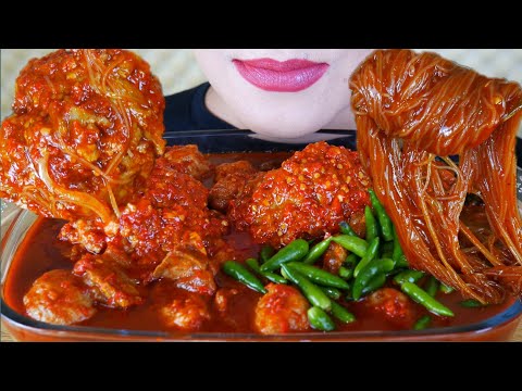 ASMR BAKSO URAT JUMBO SOUN KUAH PEDAS | ASMR MUKBANG INDONESIA