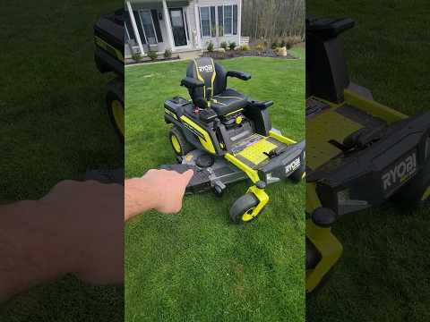 Why electric mowers are awesome #shorts #zeroturnmower #ryobi