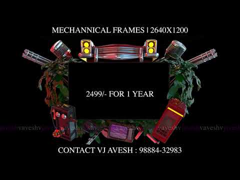 388  Mechannical Frames | 5 Variants | 2640x1200