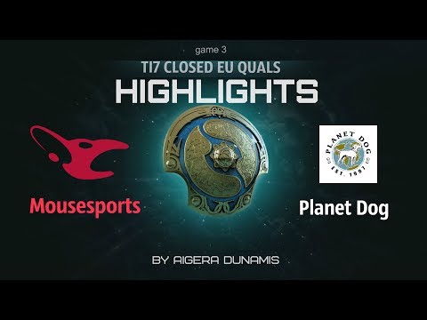 Mousesports vs Planet Dog (Ti7 closed EU Quals game 3 Highlights by Aigera Dunamis)