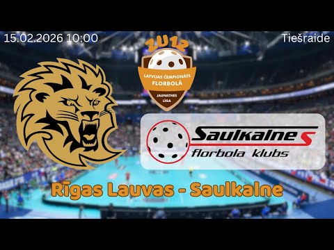 Florbols zēni U12. Rīgas Lauvas - Saulkalne / Salaspils. Rīgā, 15.02.2026.