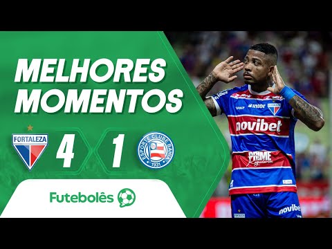 MELHORES MOMENTOS | Fortaleza 4x1 Bahia | Leão goleia e dorme na vice-liderança
