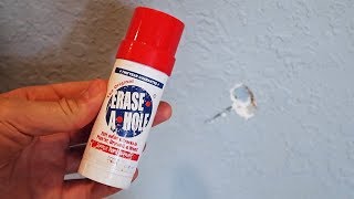 Erase A Hole 1 Minute Hole Filler - How to fix drywall hole?