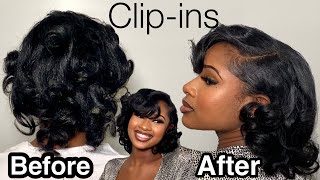 INSTALLING AFFORDABLE CLIP INS | How To Install Clip-ins For Black Women | Ft. JIAMEISI Hair