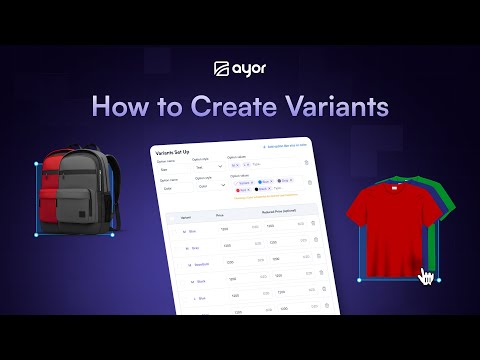 Ayor - How to create variables