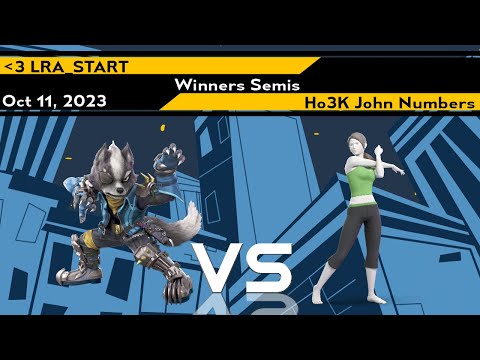 Xeno313 Winners Semis - LRA_START (Wolf) vs John Numbers (Wii Fit Trainer) - Smash Ultimate