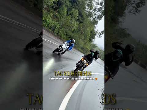 Travel in bike with friends in munnar bends is a dream for every one