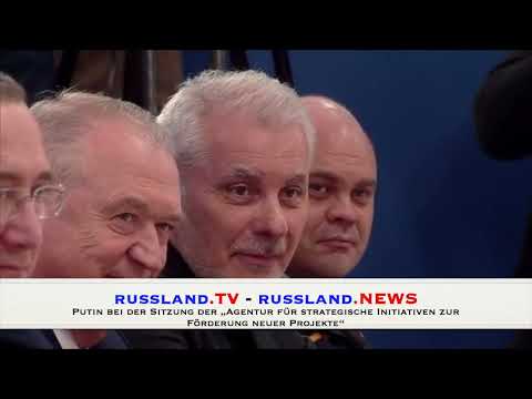 Putin bei der Sitzung der „Agentur für strategische Initiativen zur Förderung neuer Projekte“