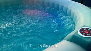 GemSpa Classic 50018 Uppblåsbart Spabad inbyggd Led Belysning - 6 personer