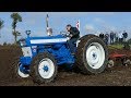 Ford 5000 Four County 4WD Ploughing W Kverneland Plough Working Good DK Agriculture