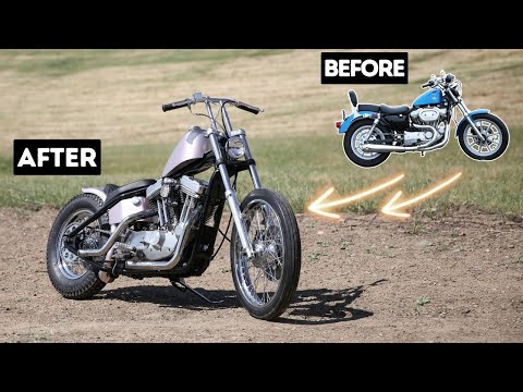 Building a Sportster Chopper in 15 Minutes | Start to Finish