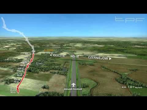 S12 wizualizacja odcinka węzeł Chełm Wschód - Dorohusk