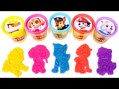 Manualidades de Paw Patrol con Play Doh 🐶🌈🙌 Vídeos para niños