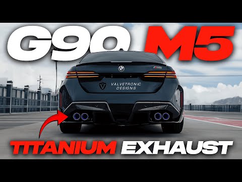 TITANIUM EXHAUST on the G90 M5! BRUTAL V8 SOUND! | Valvetronic Designs