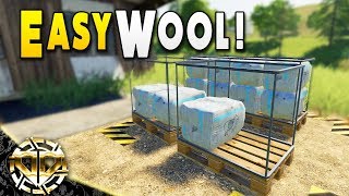 EASY WOOL : SHEEP WOOL PALLETS FOR QUICK CASH - Farming Simulator 19 Gameplay - Mod Showcase