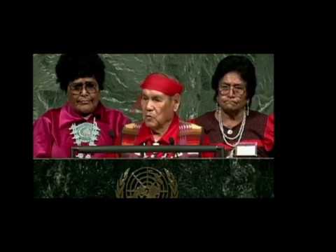 Thomas Banyacya (Hopi Leader/ Chef Hopi) : intervention à l'ONU 10 décembre 1992 (ENG/FR)