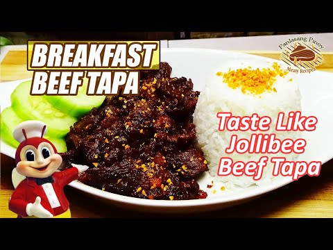 BEEF TAPA 🐄 KASING YUMMY NG JOLLIBEE BREAKFAST BEEF TAPA