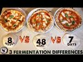 PIZZA DOUGH 3 Best Fermentation Times 8h Vs 48h Vs 7days