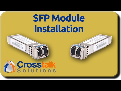 SFP Module Installation