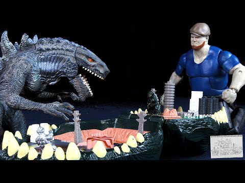 TrendMasters Godzilla Vs MechaGodzilla In Los Angeles Micro Battle Playset Kaiju Figure Review