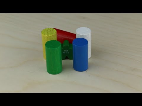 Cylinder, 30mm x 15mm, Blue video