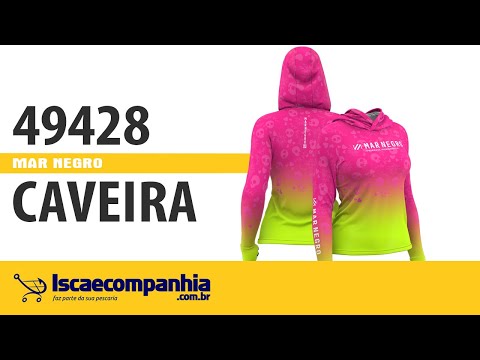 Vídeo Camiseta Feminina Mar Negro 49428 - Sublimada Caveira