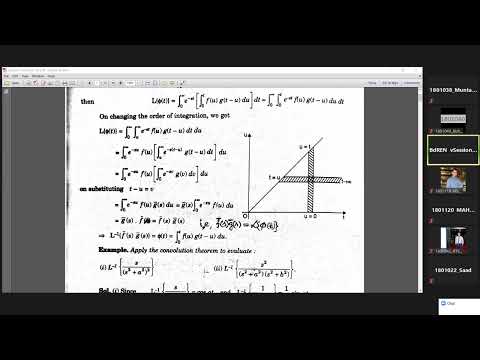 L-11 Convolution Theorem // Math-201 // NI Sir // L-2 T-I // 01 Dec 2020