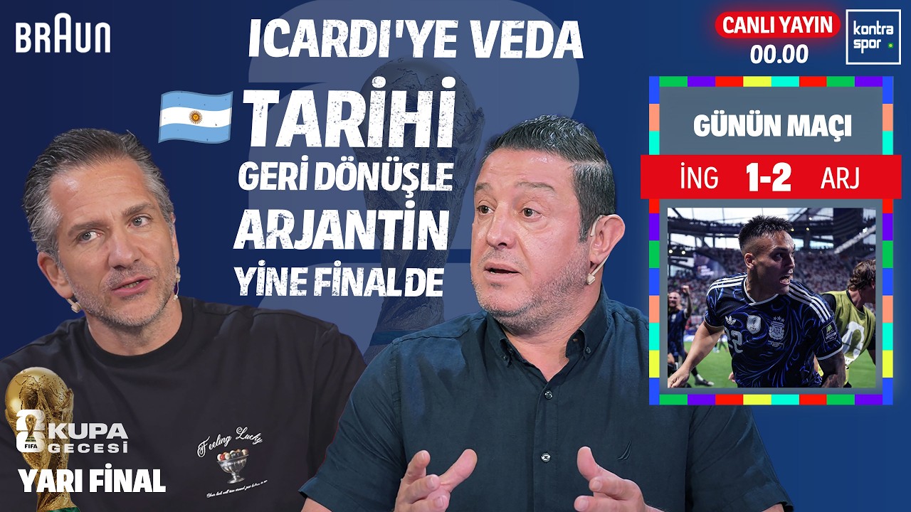 🔴 CANLI | İngiltere - Arjantin | Nihat Kahveci, Nebil Evren | Kupa Gecesi #31
