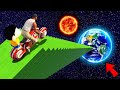 SHINCHAN AND FRANKLIN TRIED THE IMPOSSIBLE STAIRWAY TO SPACE CARS BIKES PARKOUR CHALLENGE GTA 5
