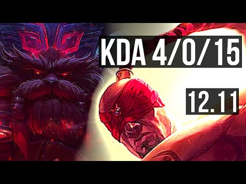 ORNN vs LEE SIN (TOP) | 4/0/15, 400+ games | EUW Grandmaster | 12.11