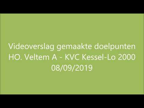Videoverslag gemaakte doelpunten HO Veltem A - KVC Kessel-Lo 2000