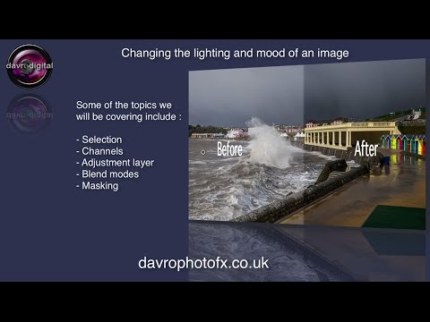 Changing the lighting and mood of an image Photoshop