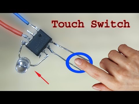 How to make a Touch Switch using UA741 ic, simple touch switch Video