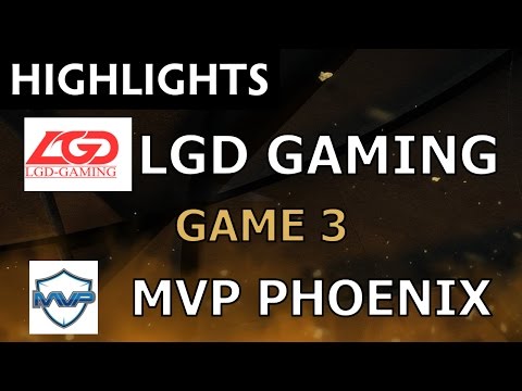 LGD Gaming vs MVP Phoenix [Game 3] The Manila Major 2016 - Dota Highlights