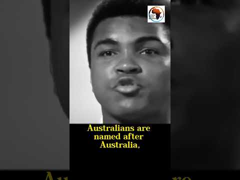 I'm a Black Man, I'm not a Negro: Muhammad Ali, Former Professional Boxer.