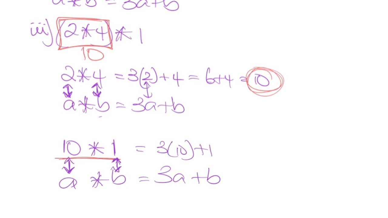 Form 4 Binary Operations