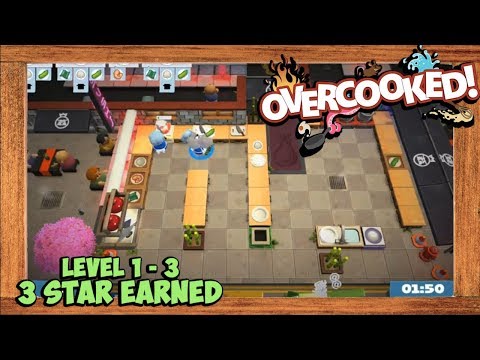 Overcooked 2 Level 1-3 Walkthrough 3 Star