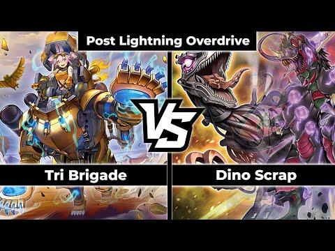 Dino Scrap vs Tri Brigade Post Lightning Overdrive Yugioh Top Decks 2021 Dueling Book High Rated