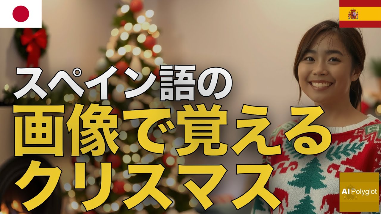 スペイン語の画像で覚えるクリスマス | 聞き流し | Spanish | 実用例文付き