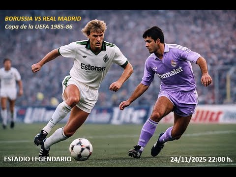 Borussia Monchedgladbach 5 1 Real Madrid - Copa de la UEFA 1985-86 (Full Match)