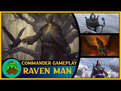 The mysterious and sanity fraying Raven Man versus Orvar, Vaevictis Asmadi and Felisa.