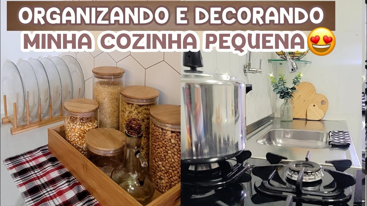 COZINHA PEQUENA : como deixar charmosa e elegante sem gastar muito | limpeza é essencial