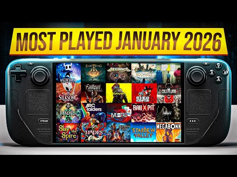 January Top 20 Steam Deck Most Played Games