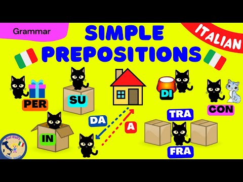 Italienische einfache Präpositionen (mit Übung)