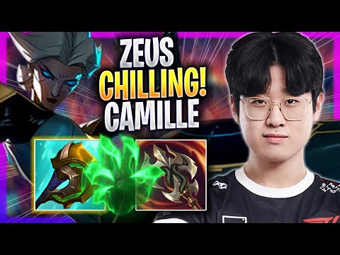 ZEUS CHILLING WITH CAMILLE! - T1 Zeus Plays Camille TOP vs Renekton! | Season 2023
