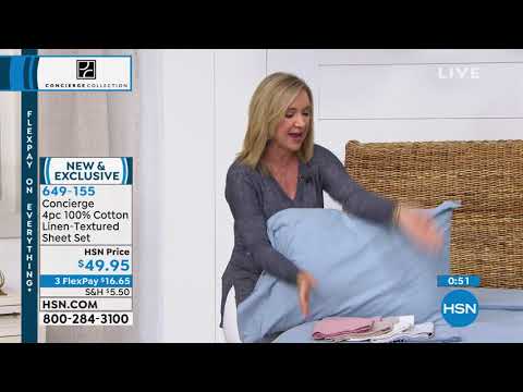 HSN | Concierge Collection Bedding 06.09.2019 - 07 AM