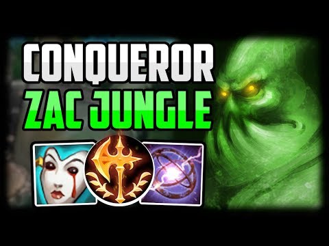 HOW TO PLAY ZAC JUNGLE - Zac Conqueror CARRY Commentary Guide - Unranked to Challenger Episode 5