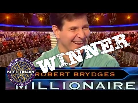 Robert Brydges becomes the THIRD MILLIONAIRE! | Who Wants To Be A Millionaire